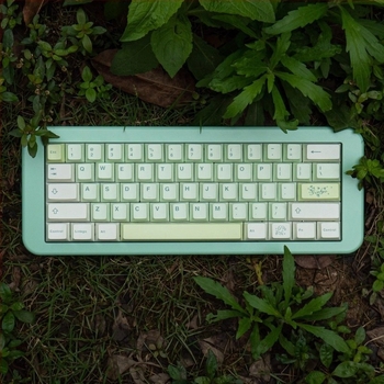 Keycaps PBT Sublimație, temă Ginkgo, pentru Wooting Made68 Numeric Keypad (Shaftless, Fără Iluminare)