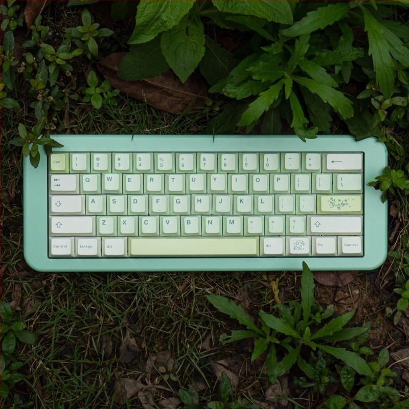 Keycaps PBT Sublimație, temă Ginkgo, pentru Wooting Made68 Numeric Keypad (Shaftless, Fără Iluminare)