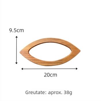 Mâner din lemn pentru geantă | construcție respirabilă; potrivit pentru genți, poșete, încheieturi și accesorii pentru genți din pânză | Primăvara 2025