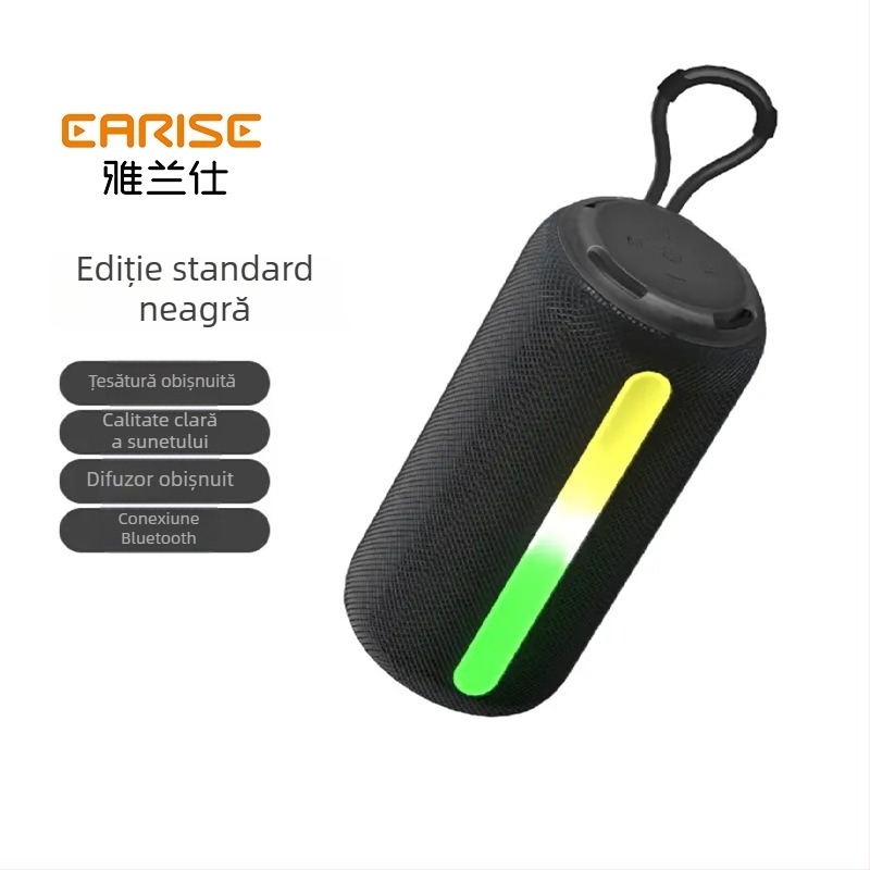 Boxă Bluetooth portabilă cu bas profund, Bluetooth 5.3, putere 10W, IPX5, baterie încorporată 4000–6000 mAh, răspuns în frecvență 20 Hz–20 kHz