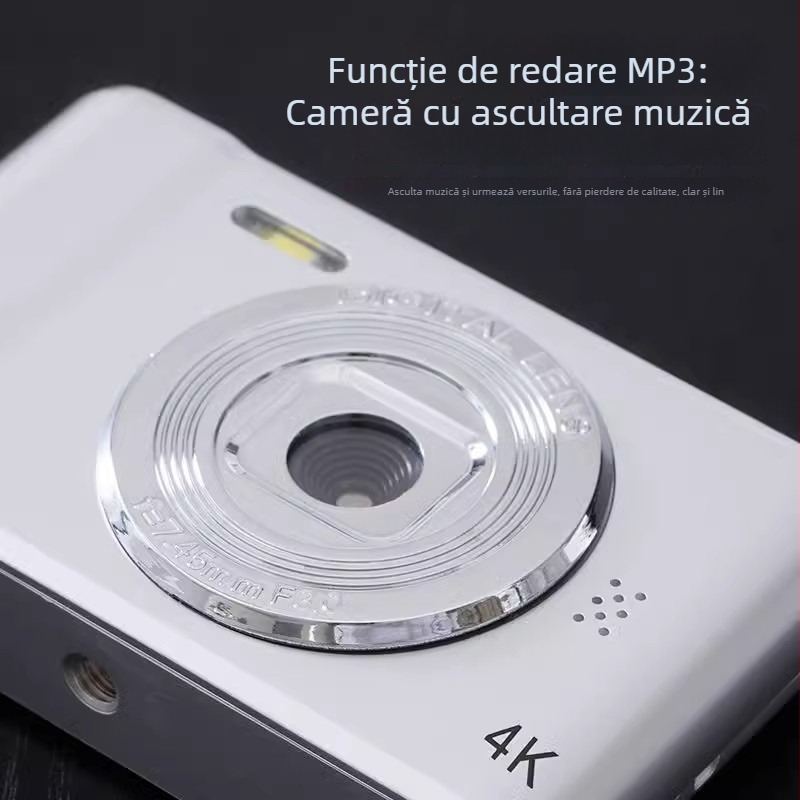 Cameră CCD pentru studenți Q2, 48 MP, zoom optic 8x, zoom digital 8x, rezoluție maximă 3072×2040, ecran LCD de 2,5 inch