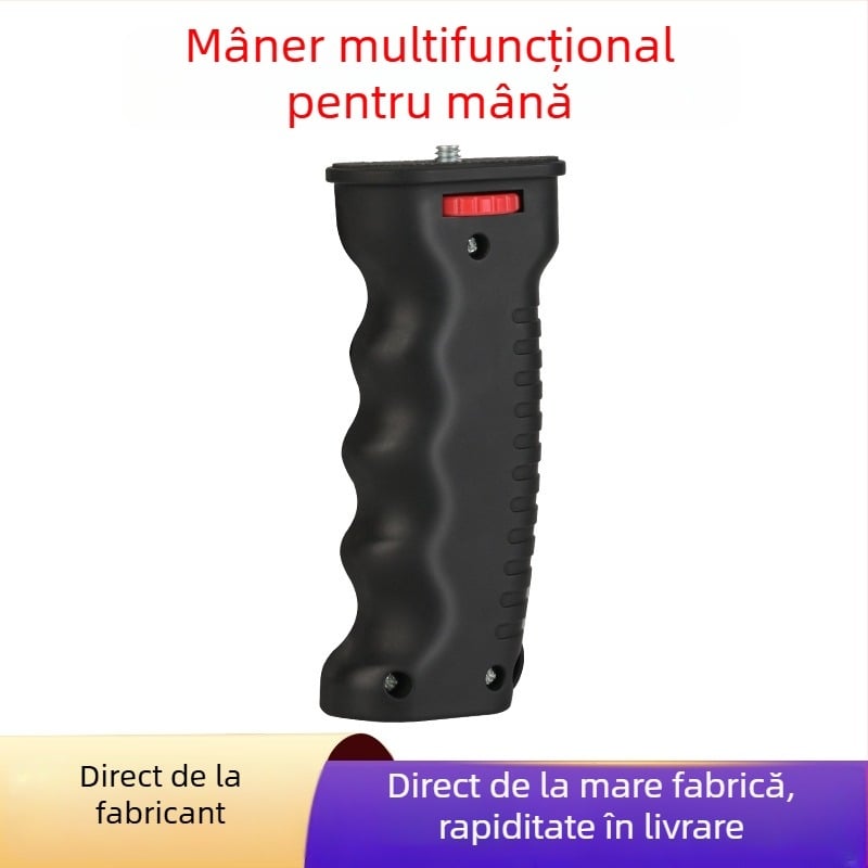 Mâner stabilizator – multifuncțional, universal, suport LED mic pentru camere DSLR (MMSP, ABS, OEM)