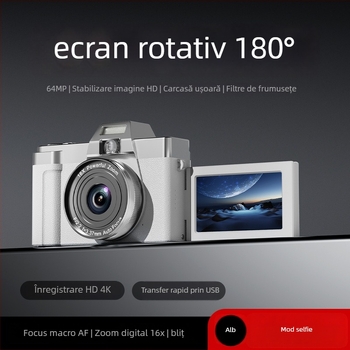 Model M23, seria Flip Screen, aparat digital fără oglindă, modul selfie, 16x zoom optic, ecran HD de 3,0 inci