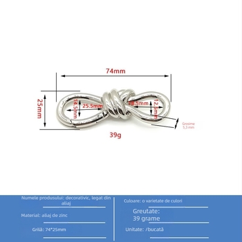  Cataramă pentru genți Hengbang Hardware – aliaj de zinc, protecție anti-furt, stil stradal, primăvară 2023