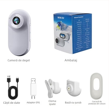 Cameră purtată pe torace pentru outdoor, animale de companie și copii - 2 MP, 1920x1080, obiectiv 3,6 mm, greutate 107 g, -20°C până la 60°C