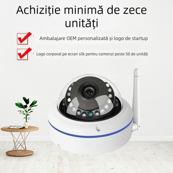 Cameră domă antivandalică, 0,02 lux, -5°C până la 55°C, 12V, Carcasă complet metalică, pentru interior și exterior
