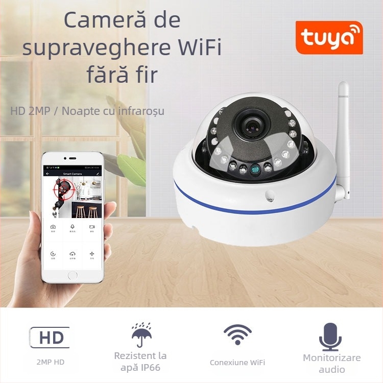 Cameră domă antivandalică, 0,02 lux, -5°C până la 55°C, 12V, Carcasă complet metalică, pentru interior și exterior