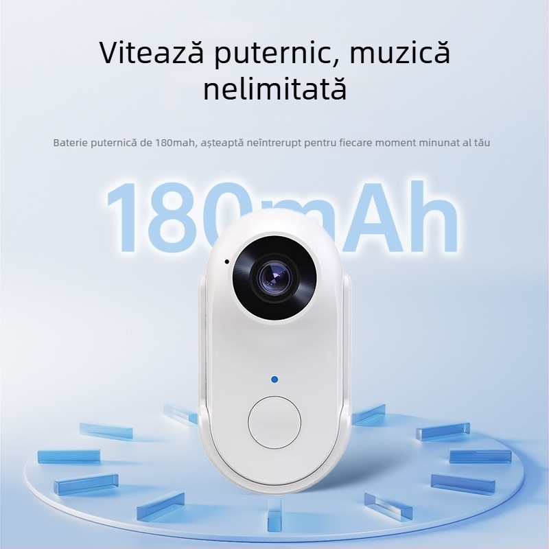WiFi mini cameră pentru deget, 2MP, corp ABS, modelul A100+, înregistrator de mișcare pentru motociclete și animale de companie