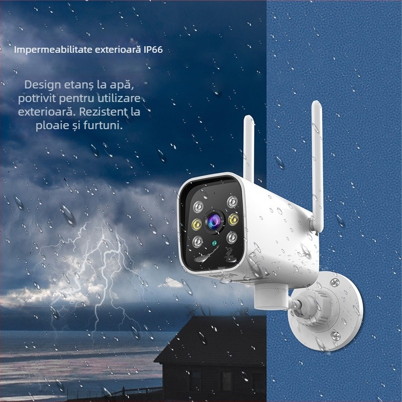 K20 Cameră de securitate 2MP, vizualizare noaptea în culori, pan-tilt la distanță, alarmă, IP66
