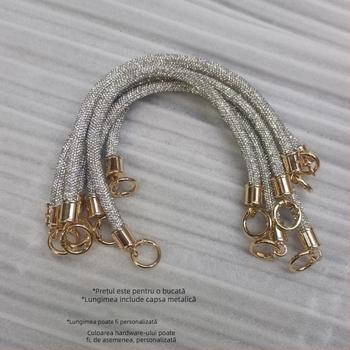 Lanț de telefon din diamant Hiro Mori, cu mâner detașabil din tub cilindric, accesoriu monocrom pentru reducerea încărcării