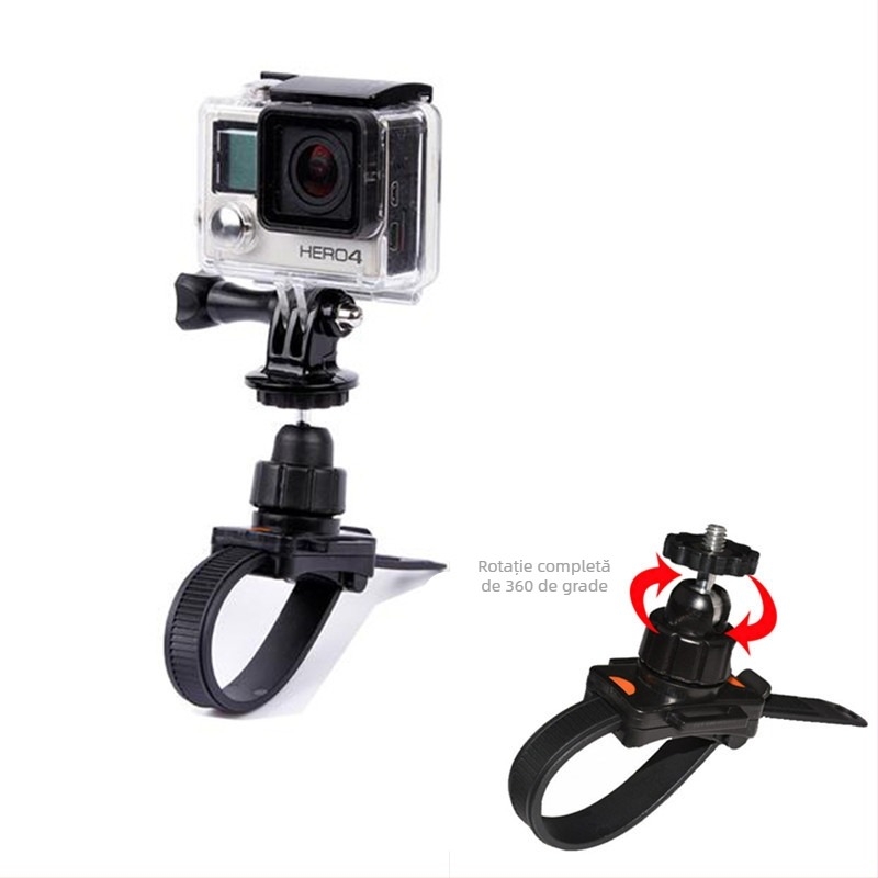 Suport fix cu clips de curea pentru GoPro HERO11/10/9 și camerele de acțiune Xiaoyi Mijia