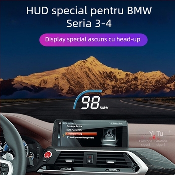 Yitu Monitor LCD pentru mașină – HUD ascuns pentru BMW Seria 3-4, proiecția vitezei