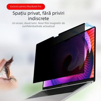 Folie magnetică de protecție a intimității pentru MacBook Pro și MacBook Air — material PET, folie de ecran