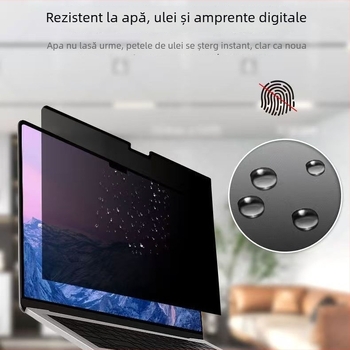 Folie magnetică de protecție a intimității pentru MacBook Pro și MacBook Air — material PET, folie de ecran