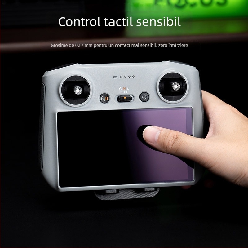 Folie AR pentru ecranul telecomenzii Dji, compatibilă cu RC/RC2/Mini3 Pro/4 Pro | PET, protecție anti-reflexie
