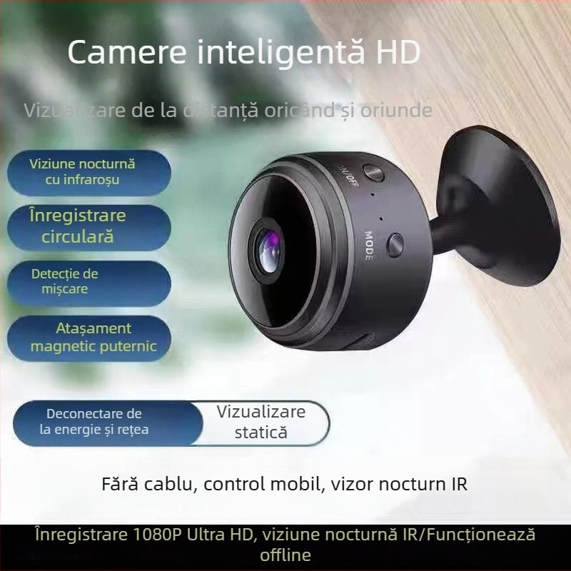 Cameră pentru îngrijire animale de casă cu viziune nocturnă — CMOS, 1080P, comutare de la distanță, PTZ și recunoaștere a formei umane