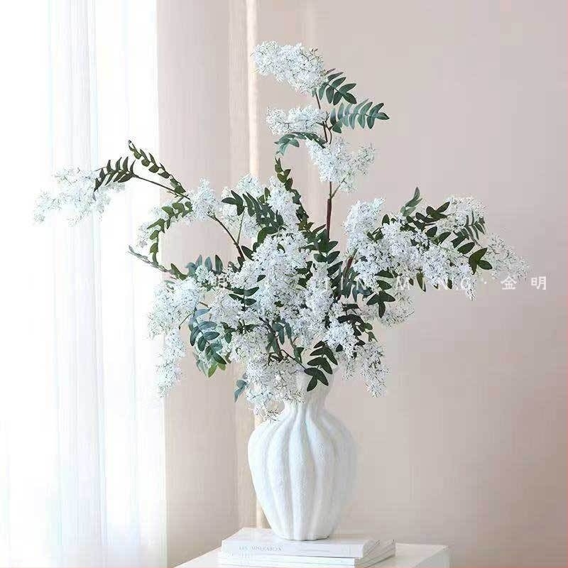 Aranjament din flori de mătase Jin Ming – flori de mătase, pentru nuntă, utilizare în exterior, recuzită pentru fotografii și decor de casă