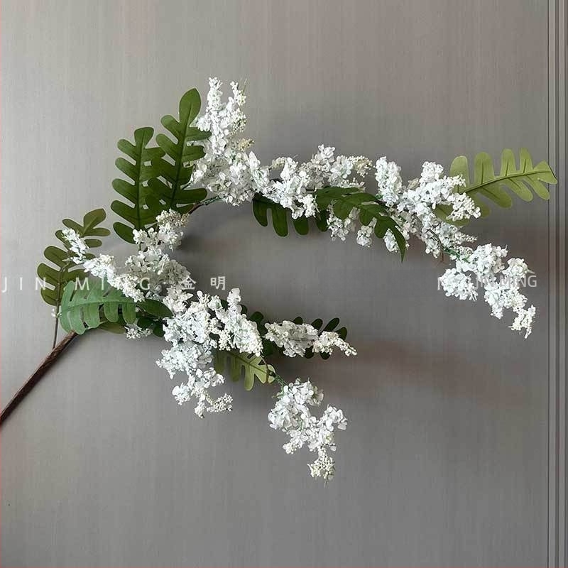 Aranjament din flori de mătase Jin Ming – flori de mătase, pentru nuntă, utilizare în exterior, recuzită pentru fotografii și decor de casă