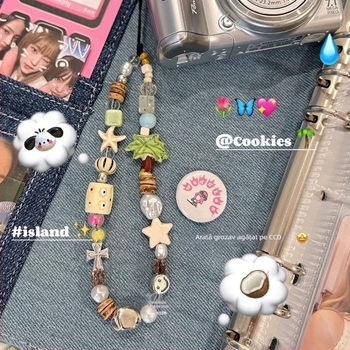 Lanyard pentru telefon cu mărgele din rășină, unisex, șnur din nailon, cataramă metalică, ambalare individuală