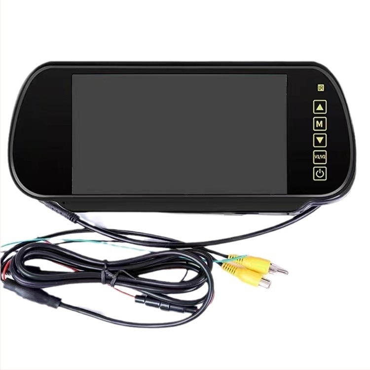 Monitor oglindă retrovizoare pentru mașină – 16:9, 1080p, model Cyl-7m, compatibil cu mașini mici, carcasă din plastic