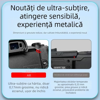 Protecție ecran Canon EOS R50/R6 - PET AR anti-reflectiv, laminare multistrat, Yisi