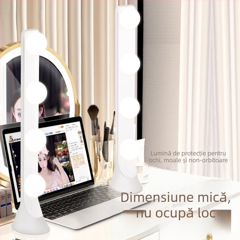 Lumina LED pentru streaming live - panou LED de birou cu aranjament pe mai multe rânduri, 24W, trei niveluri de temperatură a iluminării