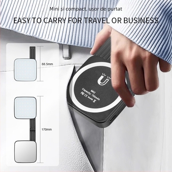 Lumină LED de umplere pentru telefon cu atașament magnetic (MagSafe) – VLOGLITE M38, trei temperaturi de culoare, utilizare manuală, potrivit pentru live streaming și selfie