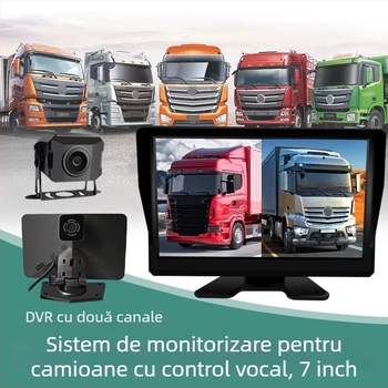 Display pentru revers al vehiculului cu sistem de supraveghere bidirecțional, ecran IPS, rezoluție 1920x1080, înregistrare față și spate