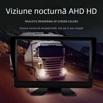 Display pentru revers al vehiculului cu sistem de supraveghere bidirecțional, ecran IPS, rezoluție 1920x1080, înregistrare față și spate
