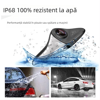 Cameră pentru unghi mort auto, Shark Fin, 1080p, 12V, unghi reglabil 170°, CVBS/AHD