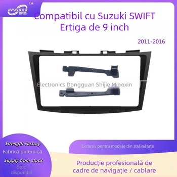 Panou pentru navigație auto — carcasă din plastic; compatibil cu Suzuki Swift și Ertiga (2011–2016); pachet: panou + cabluri; personalizare disponibilă