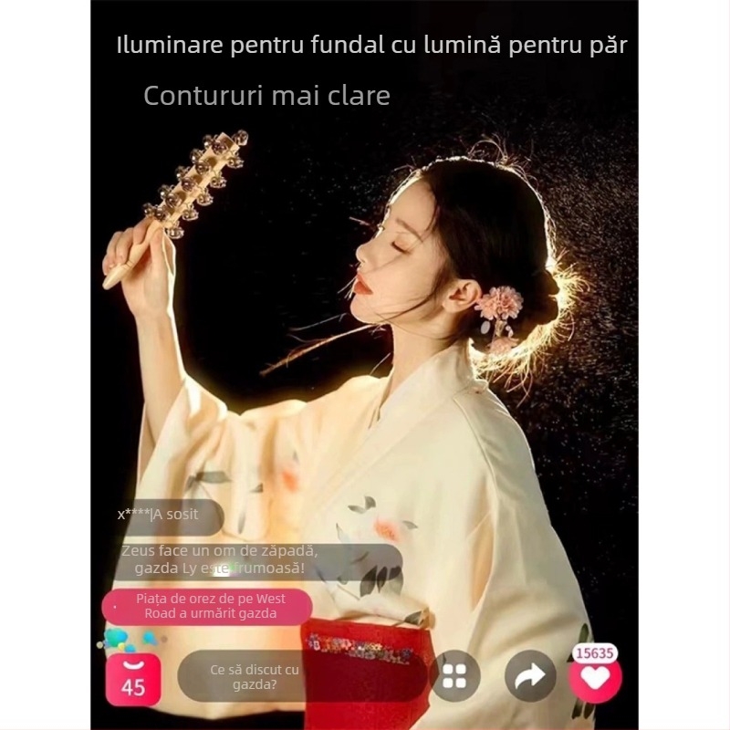 Lumină de umplere pentru fotografie pentru transmisiuni live, 36W, 12V, model FSD-168, control de la distanță