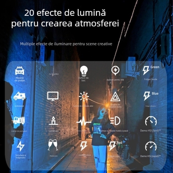 Lumină de fill RGB portabilă pentru portrete în aer liber (LED RGB; baterie încorporată; putere <10 W; tensiune 5 V; temperatură de culoare 2500–9900 K)