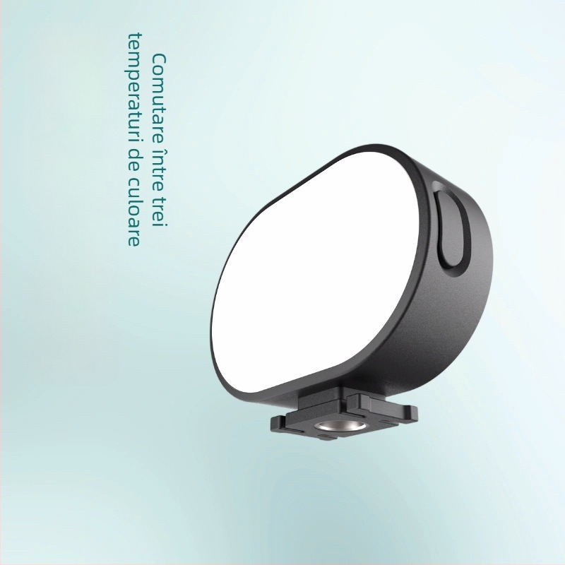 Lumină LED de fill pentru live video și fotografie, sub 10W, trei temperaturi de culoare, utilizare pe birou