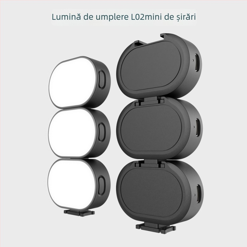 Lumină LED de fill pentru live video și fotografie, sub 10W, trei temperaturi de culoare, utilizare pe birou