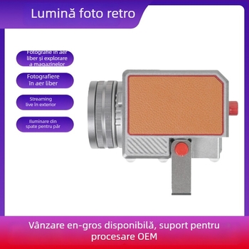 Lumină LED de fill pentru fotografie, portabilă pentru exterior, 150W, baterie de 5000mAh, montare verticală