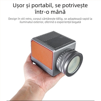 Lumină LED de fill pentru fotografie, portabilă pentru exterior, 150W, baterie de 5000mAh, montare verticală