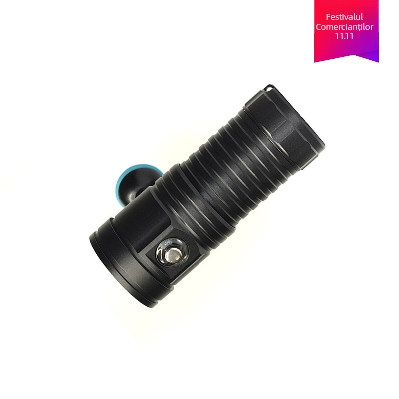 A10 Iluminare subacvatică pentru muncă și fotografie – Lumină de umplere, LED de 40W, aliaj de aluminiu, alimentare pe baterii, multifuncțional, rază până la 50 m