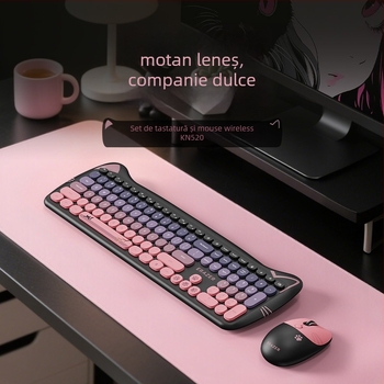 KN520 Set fără fir tastatură și mouse — conectivitate Bluetooth și 2.4G, tastatură Bluetooth, mouse Bluetooth, DPI 4000, design ergonomic