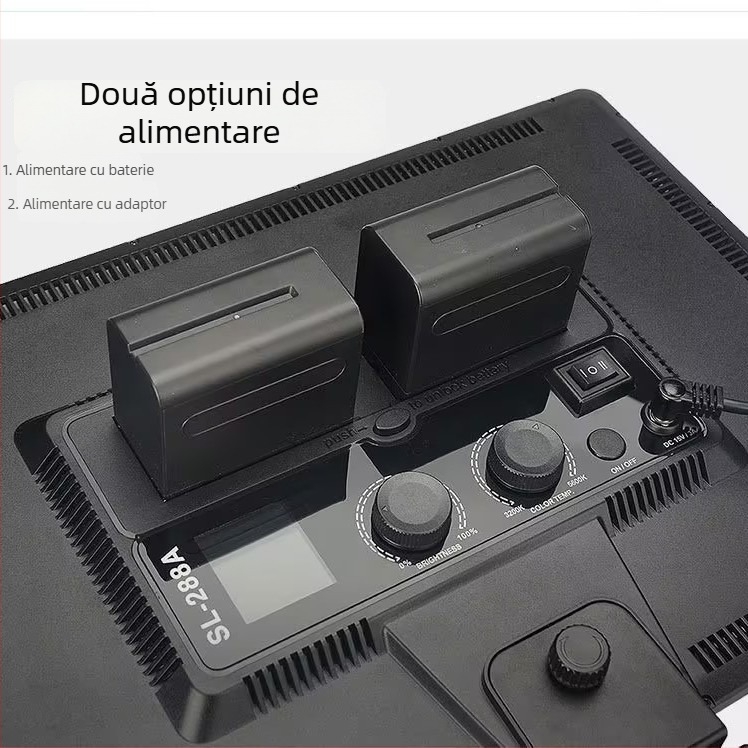 SL-288A Lumină LED de umplere 40W, temperatură dublă a luminii, pliabilă