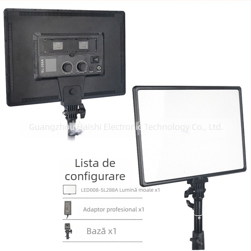 SL-288A Lumină LED de umplere 40W, temperatură dublă a luminii, pliabilă