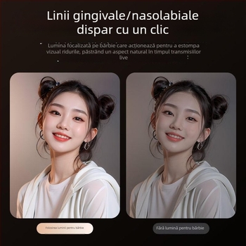 SL-12 Lumină de umplere mini cu telecomandă — 150W+ pentru video/streaming (Model SL-12, 150W+, Telecomandă, Mini Lumină de umplere)