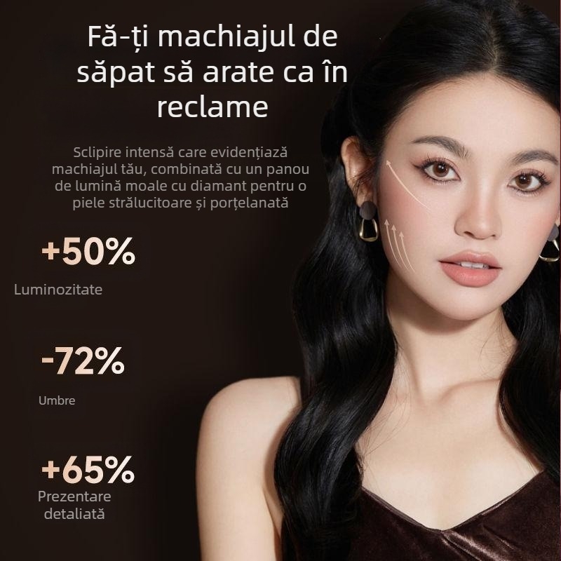 SL-12 Lumină de umplere mini cu telecomandă — 150W+ pentru video/streaming (Model SL-12, 150W+, Telecomandă, Mini Lumină de umplere)