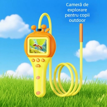 Cameră pentru explorare în aer liber pentru copii, 1080p, IP67 rezistentă la apă, 8 LED-uri, unghi de vizualizare 70°, Model E01