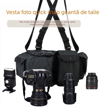 Geantă de talie pentru cameră SLR, din nailon, model yd1227, compatibilă cu camera SLR și obiectiv 70–200 mm
