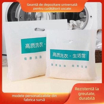 Saci din plastic pentru curăţat uscat, ambalare haine, grosime dublă 6 silk (Origine: Shandong, China)