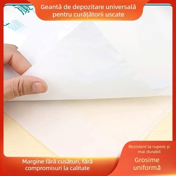 Saci din plastic pentru curăţat uscat, ambalare haine, grosime dublă 6 silk (Origine: Shandong, China)