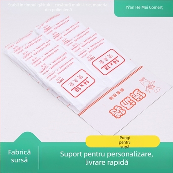 Sac de supă din material nețesut, de unică folosință, cu filtru – logo tipărit, serigrafie, aprovizionare personalizabilă, variante de materiale nețesute disponibile