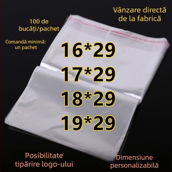 OPP pungă autoadezivă de ambalare, plastic, pentru ambalare generală, raport material virgin către reciclat: 1