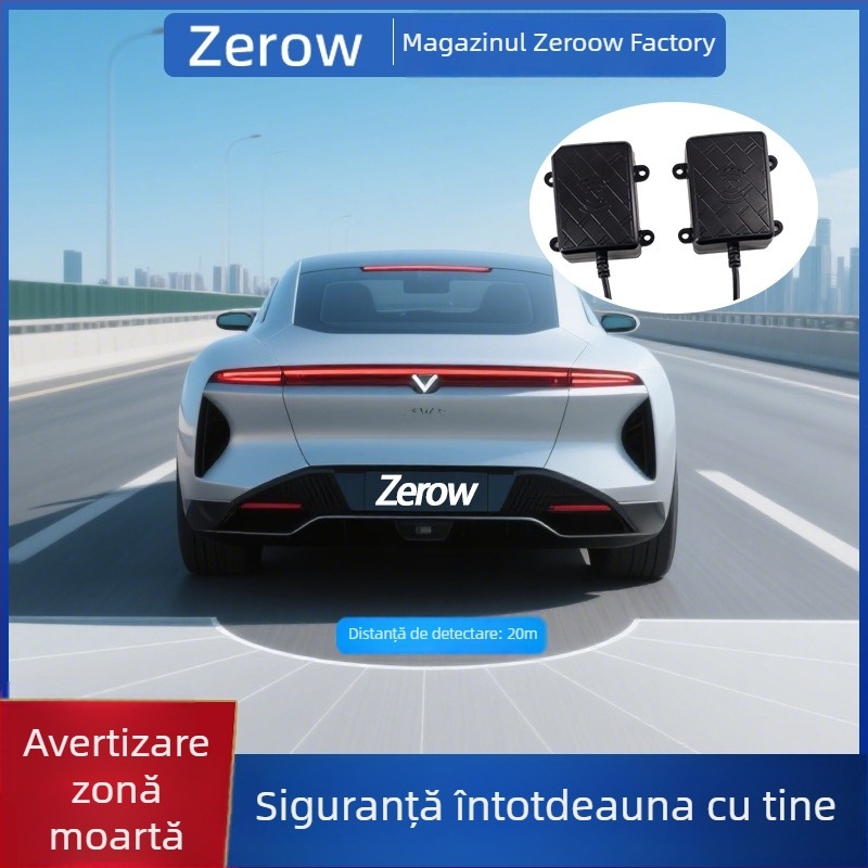 Radar cu unde milimetrice pentru automobile, model 24G-V3, monitorizare BSD a unghiului mort, rază de detecție 20 m, asistență pentru schimbarea benzii și avertizare la mersul înapoi